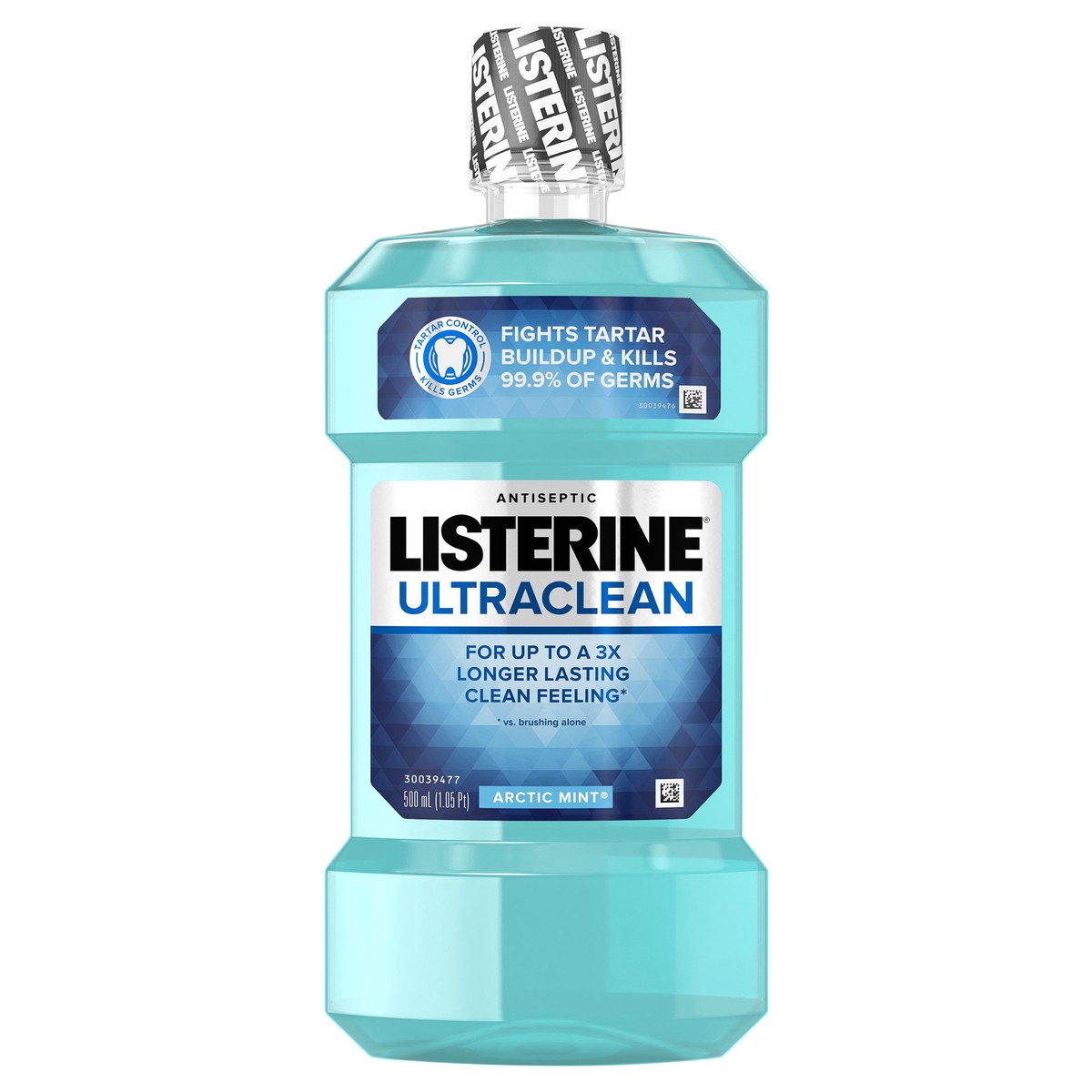 slide 1 of 7, Listerine Ultraclean Oral Care Antiseptic Mouthwash, Everfresh Technology to Help Fight Bad Breath, Gingivitis, Plaque & Tartar, ADA-Accepted Tartar Control Oral Rinse, Arctic Mint, 500 mL, 500 ml