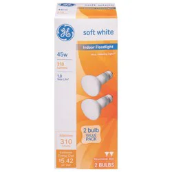 GE 45 Watts Soft White Indoor Floodlights Light Bulbs Value Pack 2 ea