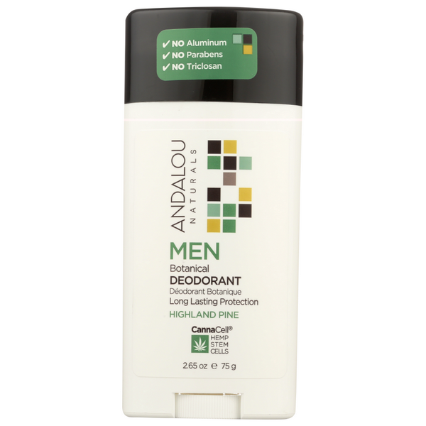 slide 1 of 1, Andalou Naturals Andalou Cannacell Mens Deodorant, 2.65 oz