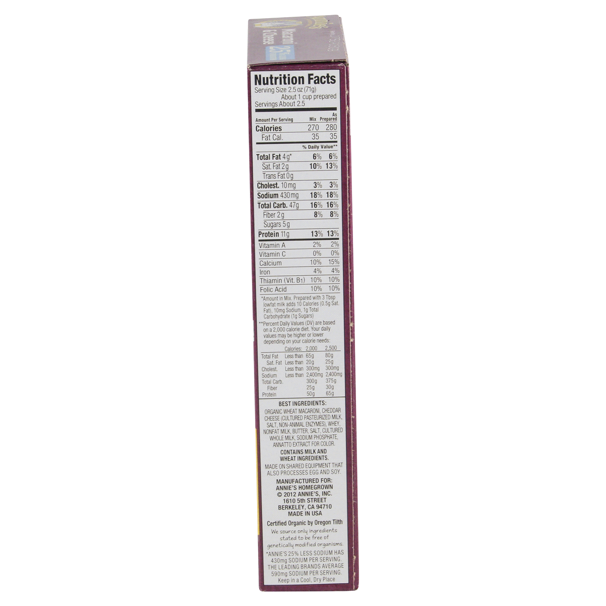 Annie's Low Sodium Macaroni & Cheese 6 oz Shipt
