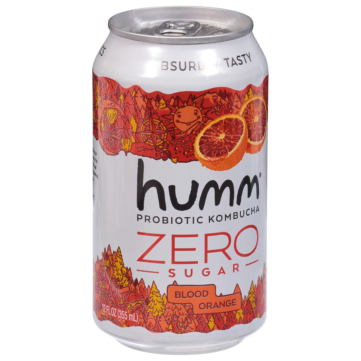 slide 2 of 9, Humm Zero Blood Orange - 12 fl oz, 12 fl oz