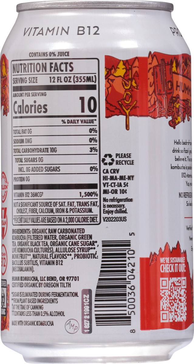 slide 4 of 9, Humm Zero Blood Orange - 12 fl oz, 12 fl oz