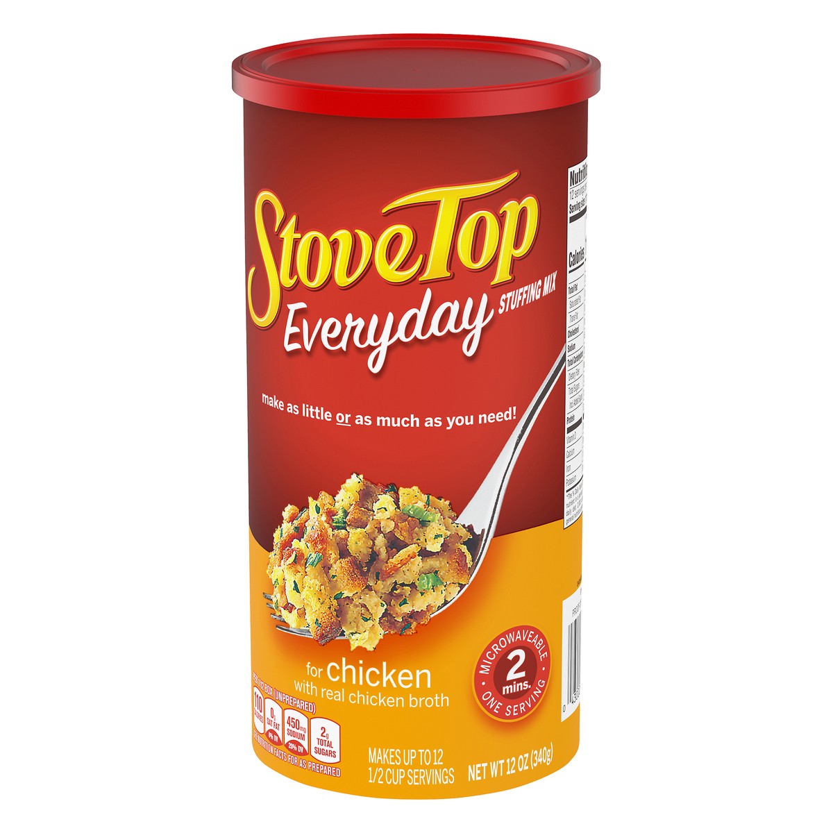 slide 8 of 9, Stove Top Everyday Stuffing Mix for Chicken, 12 oz Canister, 12 oz