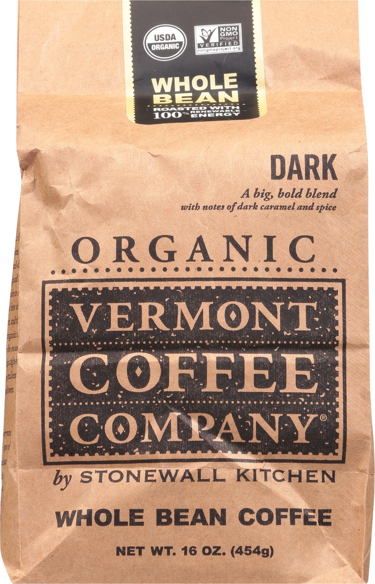 slide 10 of 12, Vermont Coffee Company Organic Dark Whole Bean Coffee 16 oz, 16 oz