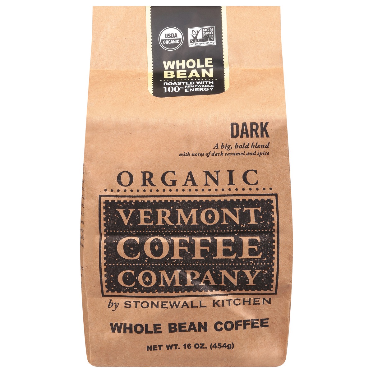 slide 12 of 12, Vermont Coffee Company Organic Dark Whole Bean Coffee 16 oz, 16 oz