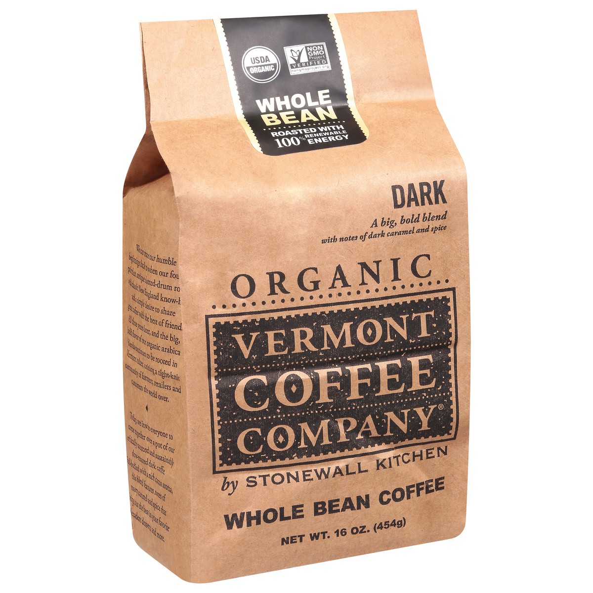 slide 2 of 12, Vermont Coffee Company Organic Dark Whole Bean Coffee 16 oz, 16 oz