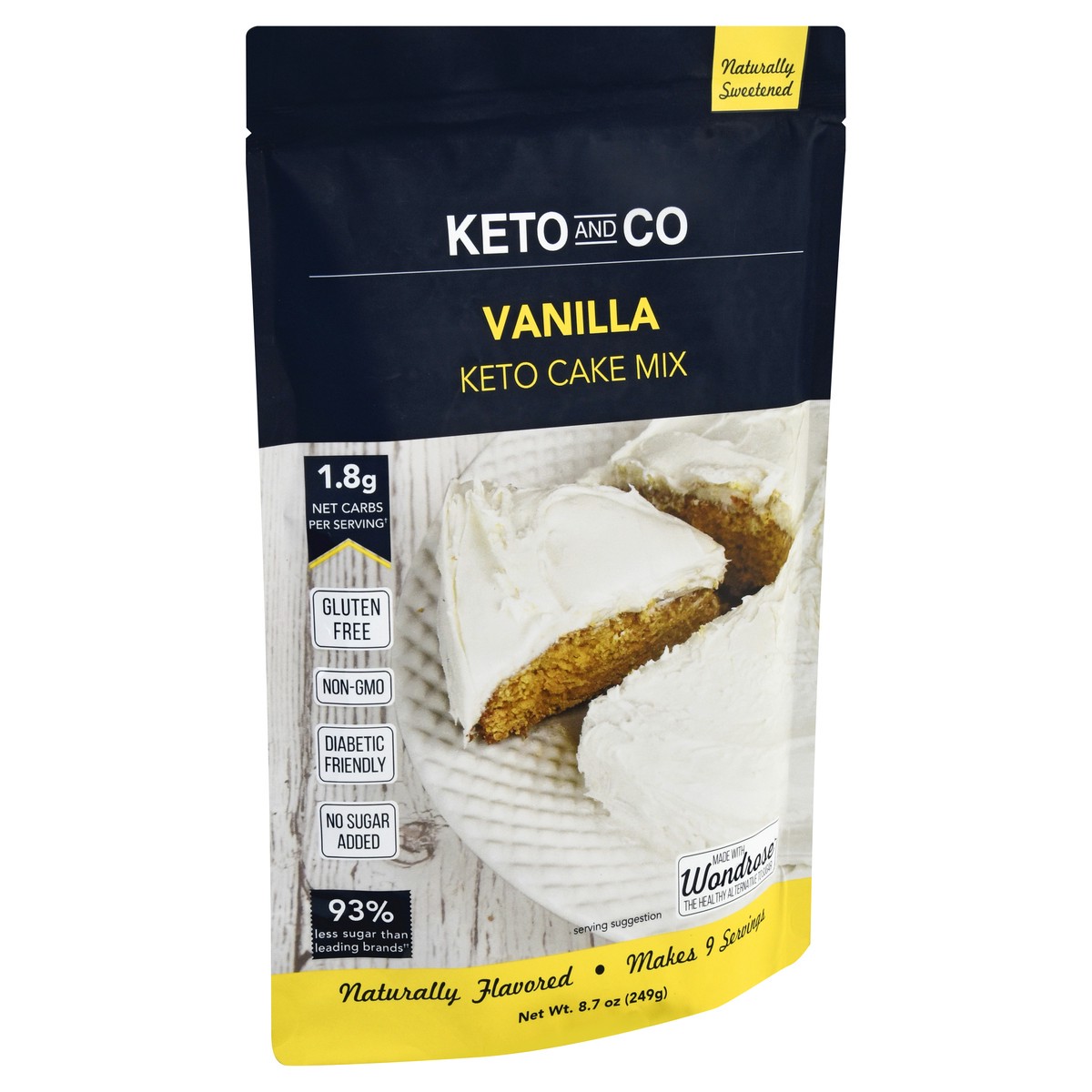 slide 3 of 9, Keto and Co Vanilla Keto Cake Mix 8.7 oz, 8.7 oz