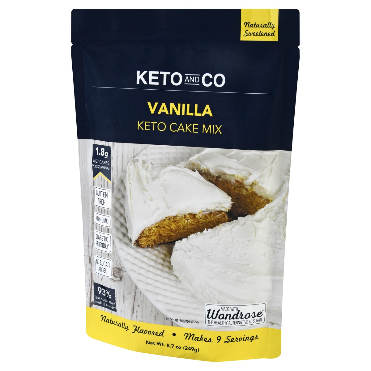 slide 4 of 9, Keto and Co Vanilla Keto Cake Mix 8.7 oz, 8.7 oz