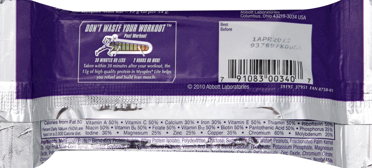 slide 6 of 6, EAS Protein Bar, Peanut Caramel Crisp, 1.9 oz