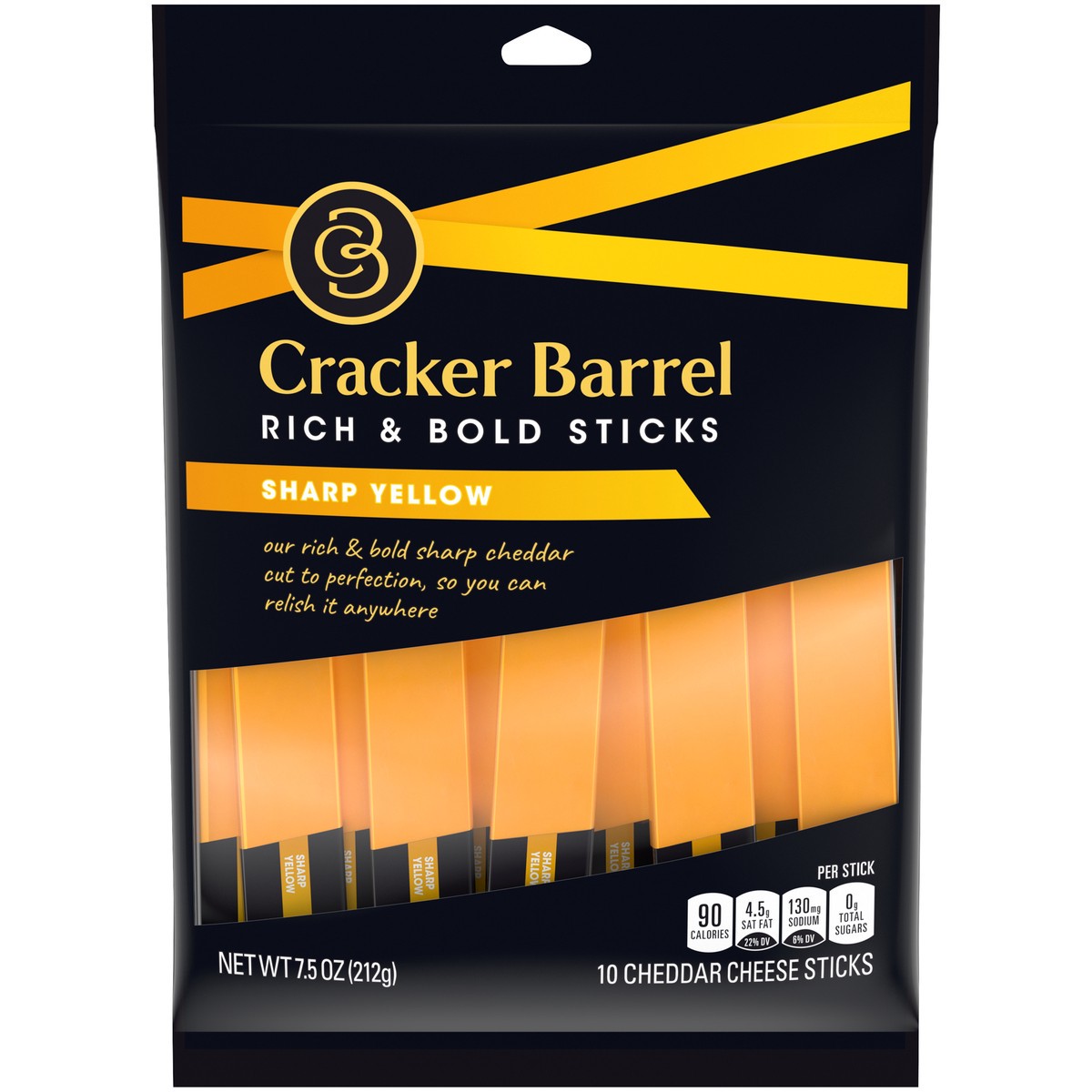 slide 1 of 8, Cracker Barrel Cheese, 7.5 oz