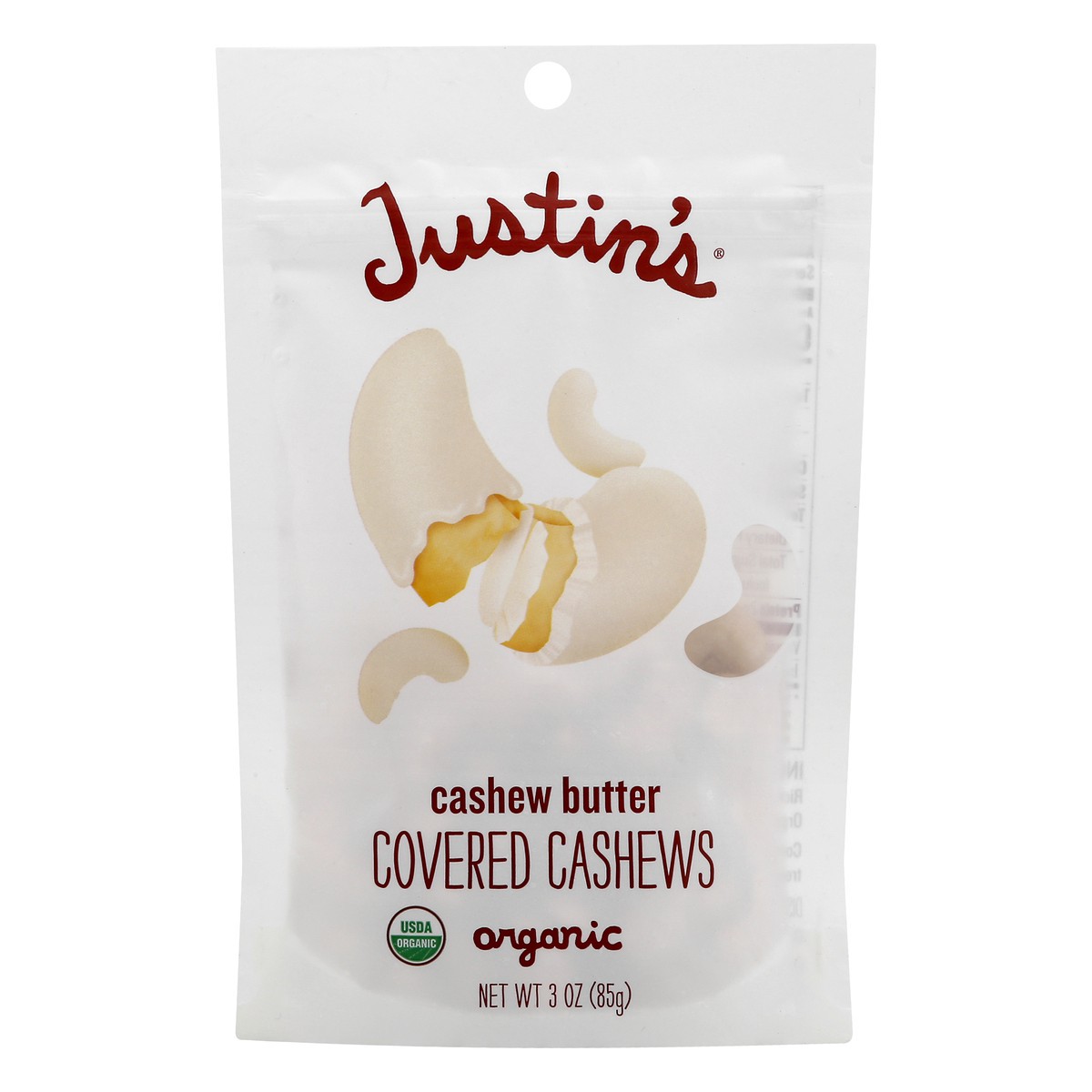 slide 7 of 13, Justin's Covered Organic Cashew Butter Cashews 3.0 oz, 3 oz