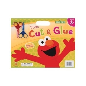 slide 1 of 1, Bendon Publishing Sesame Street I Can Cut & Glue Pad, 1 ct