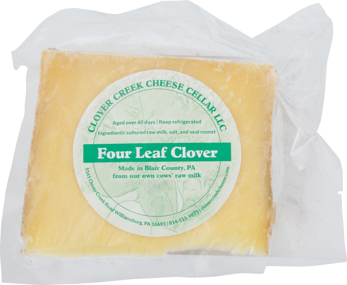 slide 2 of 2, Clover Creek Cheese Cellar Four Leaf Clover Cheese 6 oz, 6 oz