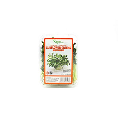 slide 1 of 1, Green Valley Organics Sunflower Sprouts, 3 oz