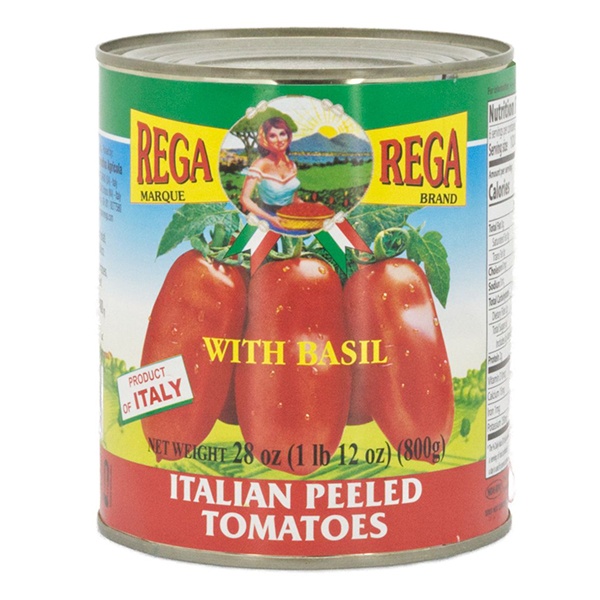 slide 1 of 1, Rega Italian Peeled Tomatoes with Basil, 28 oz