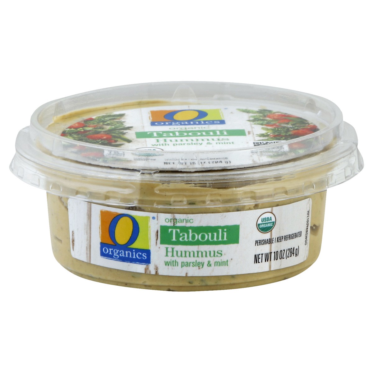 slide 1 of 3, O Orgnc Hummus Tabouli, 10 oz