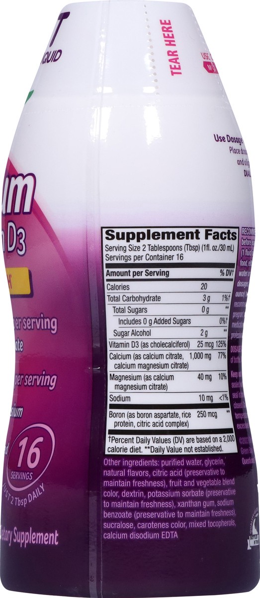 slide 5 of 9, Nature's Way Calcium & Vitamin D3 Supplement, 16 Ounces (480 mL), Citrus Flavored, 16 fl oz