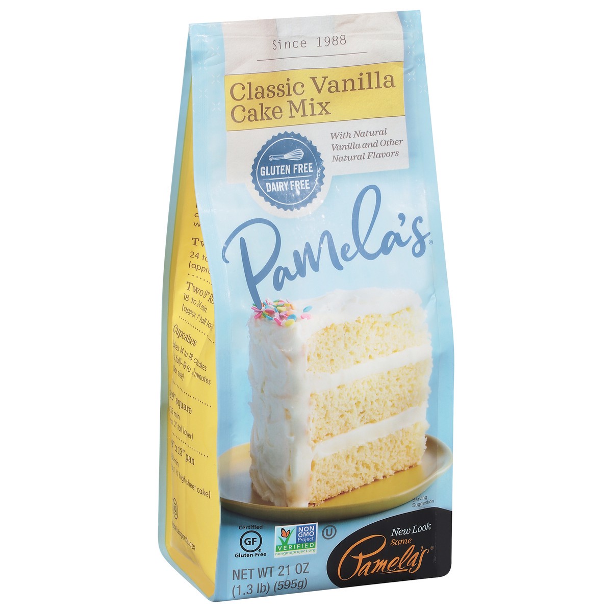slide 2 of 9, Pamela's Classic Vanilla Cake Mix 21 oz, 21 oz