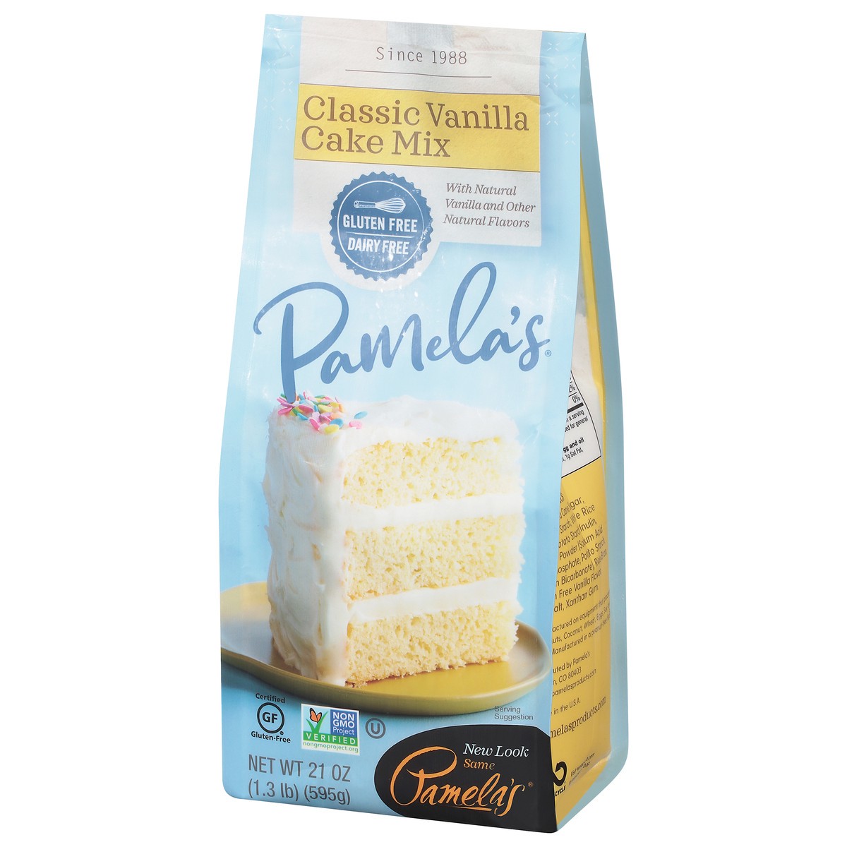 slide 3 of 9, Pamela's Classic Vanilla Cake Mix 21 oz, 21 oz