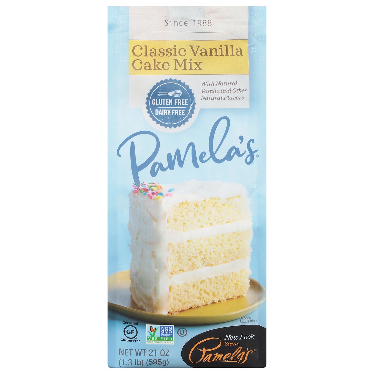 slide 1 of 9, Pamela's Classic Vanilla Cake Mix 21 oz, 21 oz