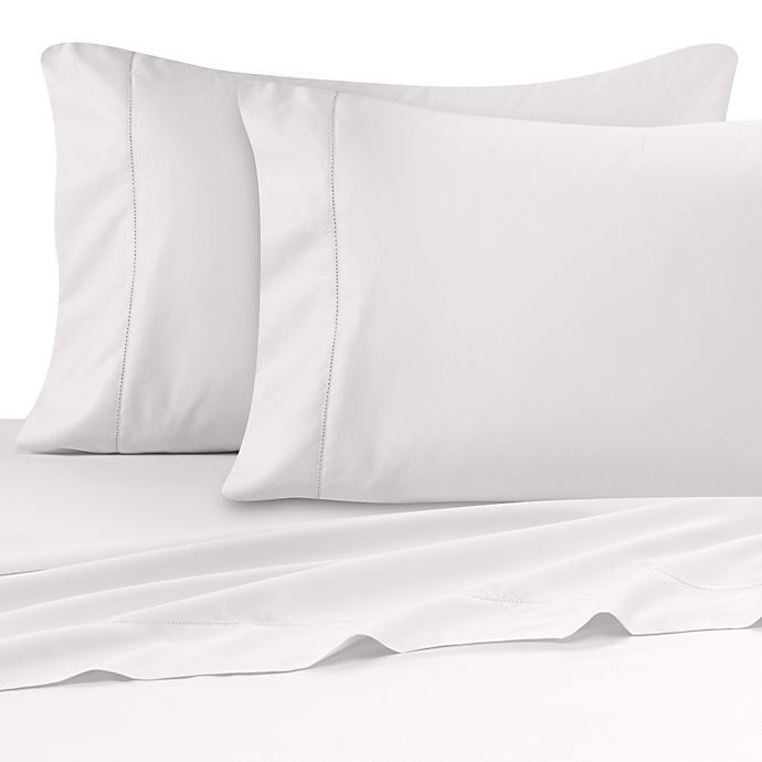 slide 1 of 1, Wamsutta Ultra Soft Sateen 525-Thread-Count Full Fitted Sheet - White, 1 ct