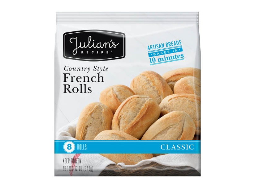 slide 1 of 1, Julian's Recipe Recipe County Style French Rolls, 12 oz