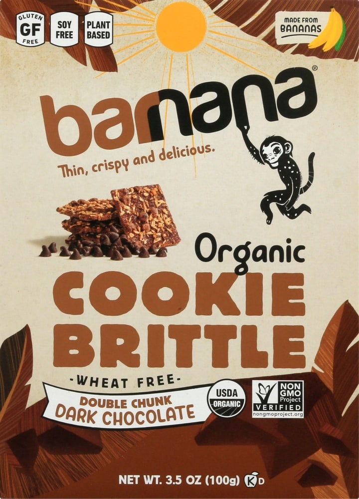 slide 1 of 1, Barnana Organic Crunchy The Original Chocolate Banana Brittle Snack, 3.5 oz