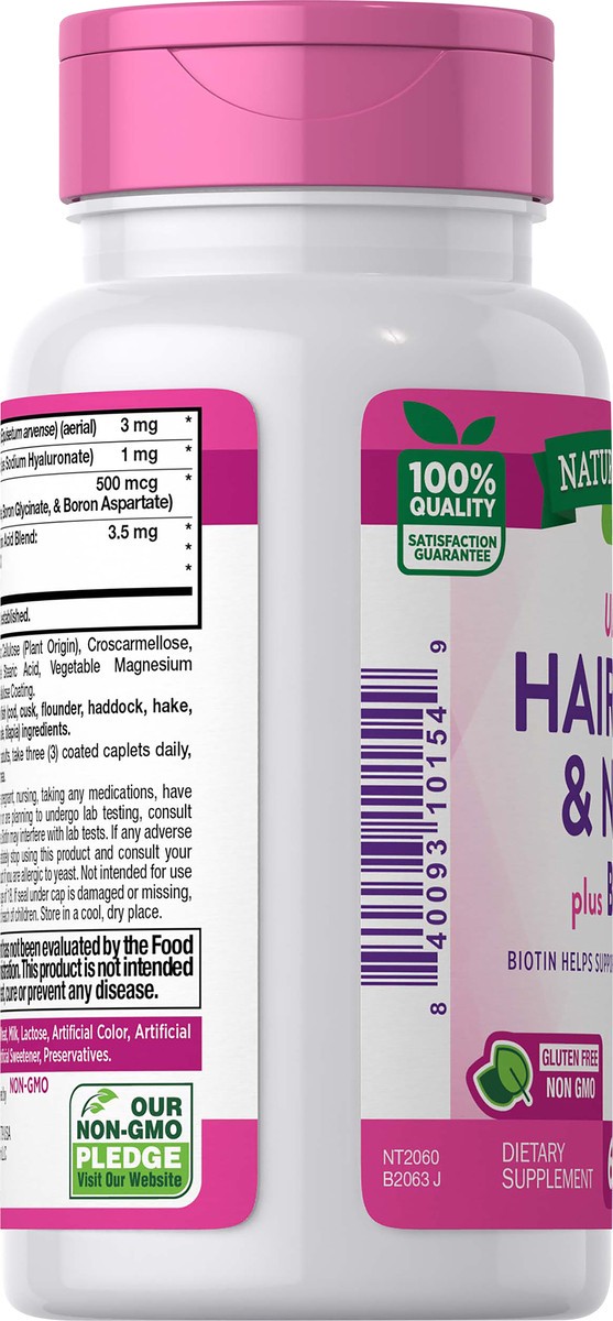 slide 3 of 5, Nature's Truth Ultra Hair, Skin & Nails* plus Biotin, 60 ct