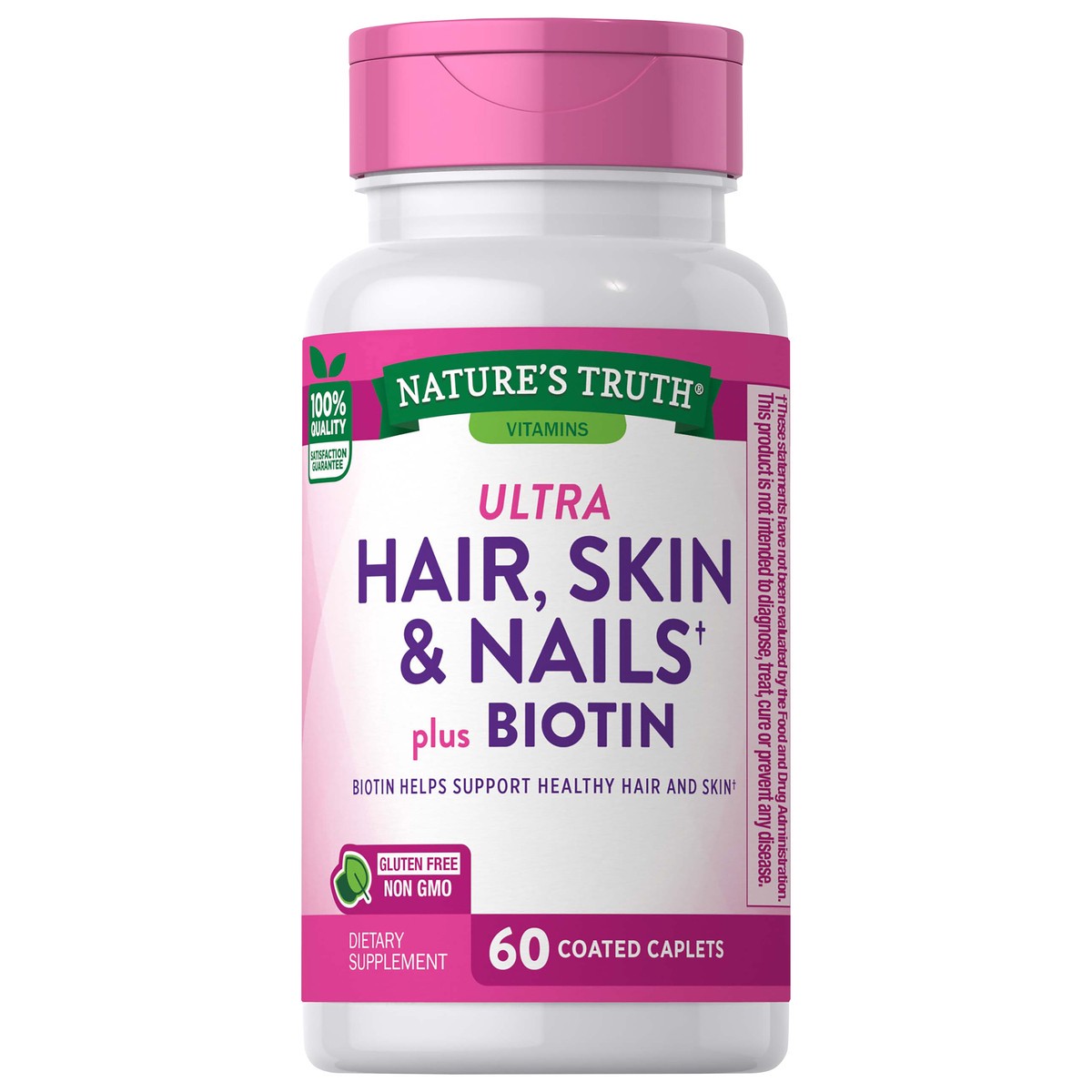 slide 1 of 5, Nature's Truth Ultra Hair, Skin & Nails* plus Biotin, 60 ct