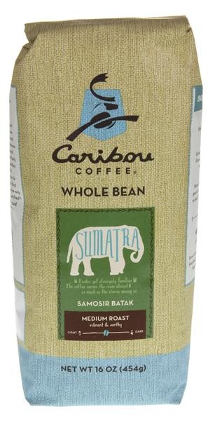 slide 1 of 1, Caribou Coffee Whole Bean Sumatra Medium Roast Coffee - 16 oz, 16 oz