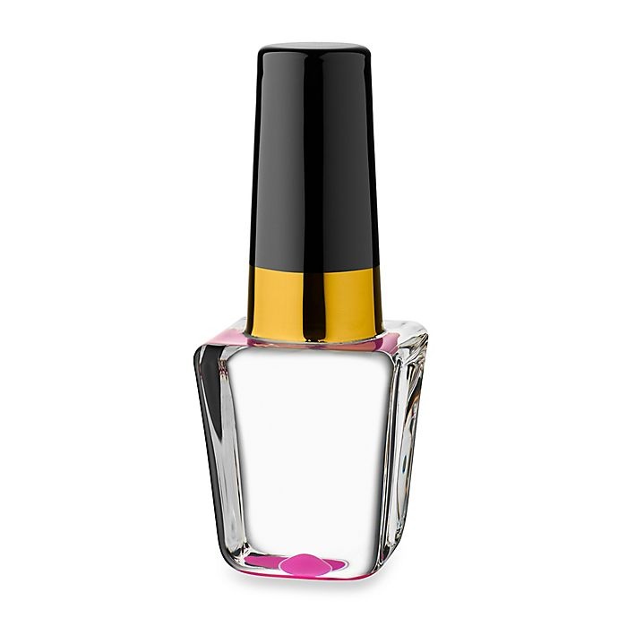 slide 1 of 1, Kosta Boda Make Up Mini Nail Polish Bottle Figurine - Cerise, 1 ct