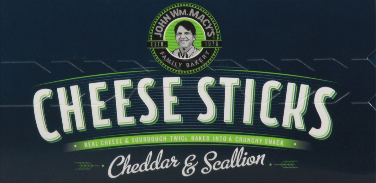 slide 7 of 9, John Wm. Macy's Cheddar Scallion Cheese Sticks, 4 oz