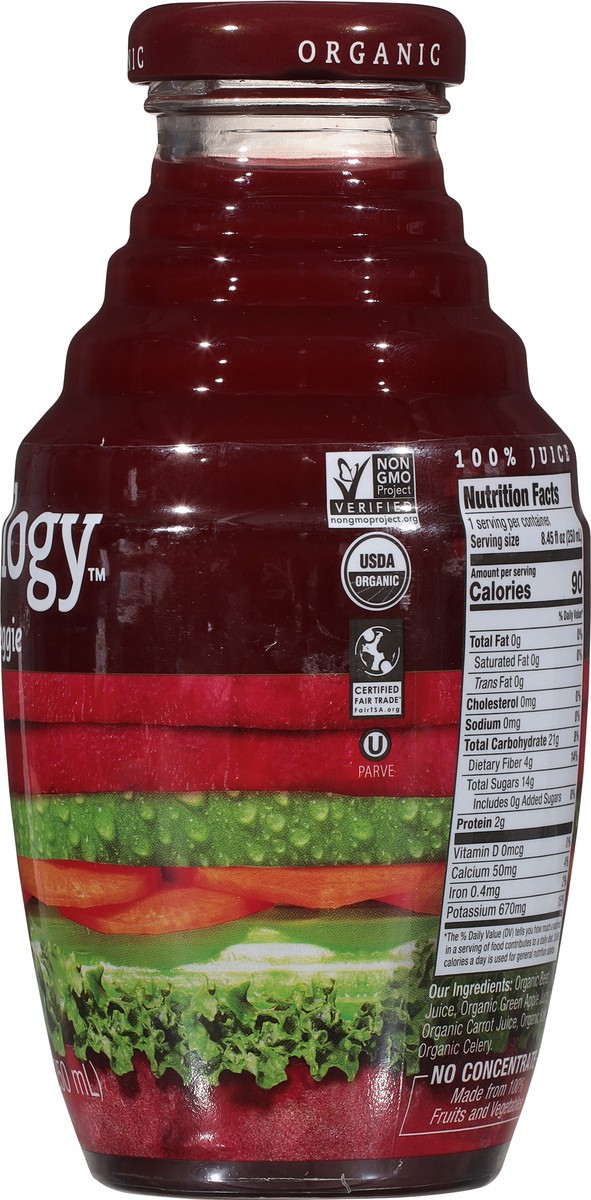 slide 2 of 9, Beetology Beet & Veggie Juice Organic - 8.45 fl oz, 8.45 fl oz