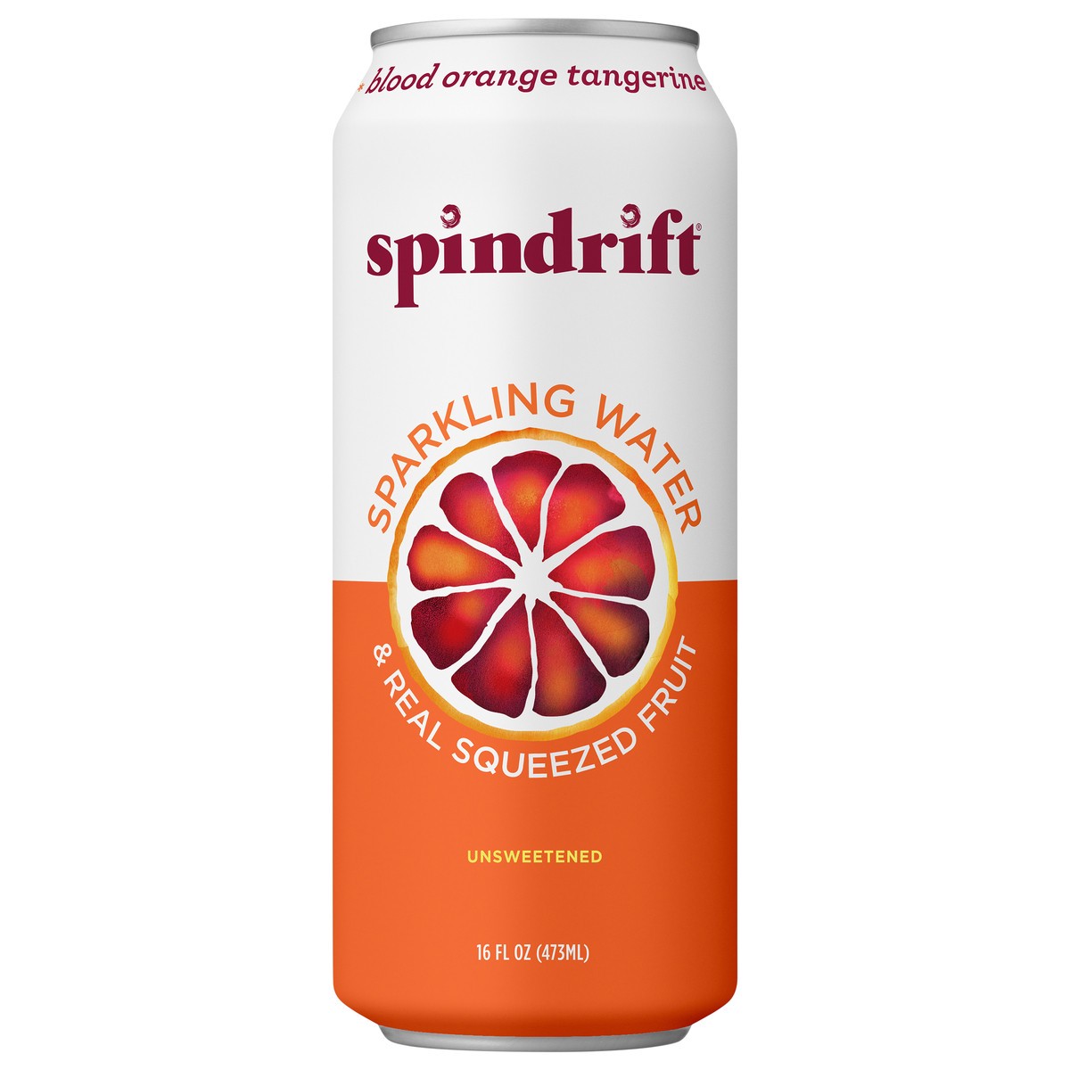 slide 1 of 4, Spindrift Blood Orange Tangerine Sparkling Water Can - 16 fl oz, 16 fl oz