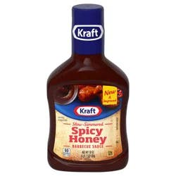Kraft Spicy Honey Slow-Simmered Barbecue Sauce, 18 oz Bottle