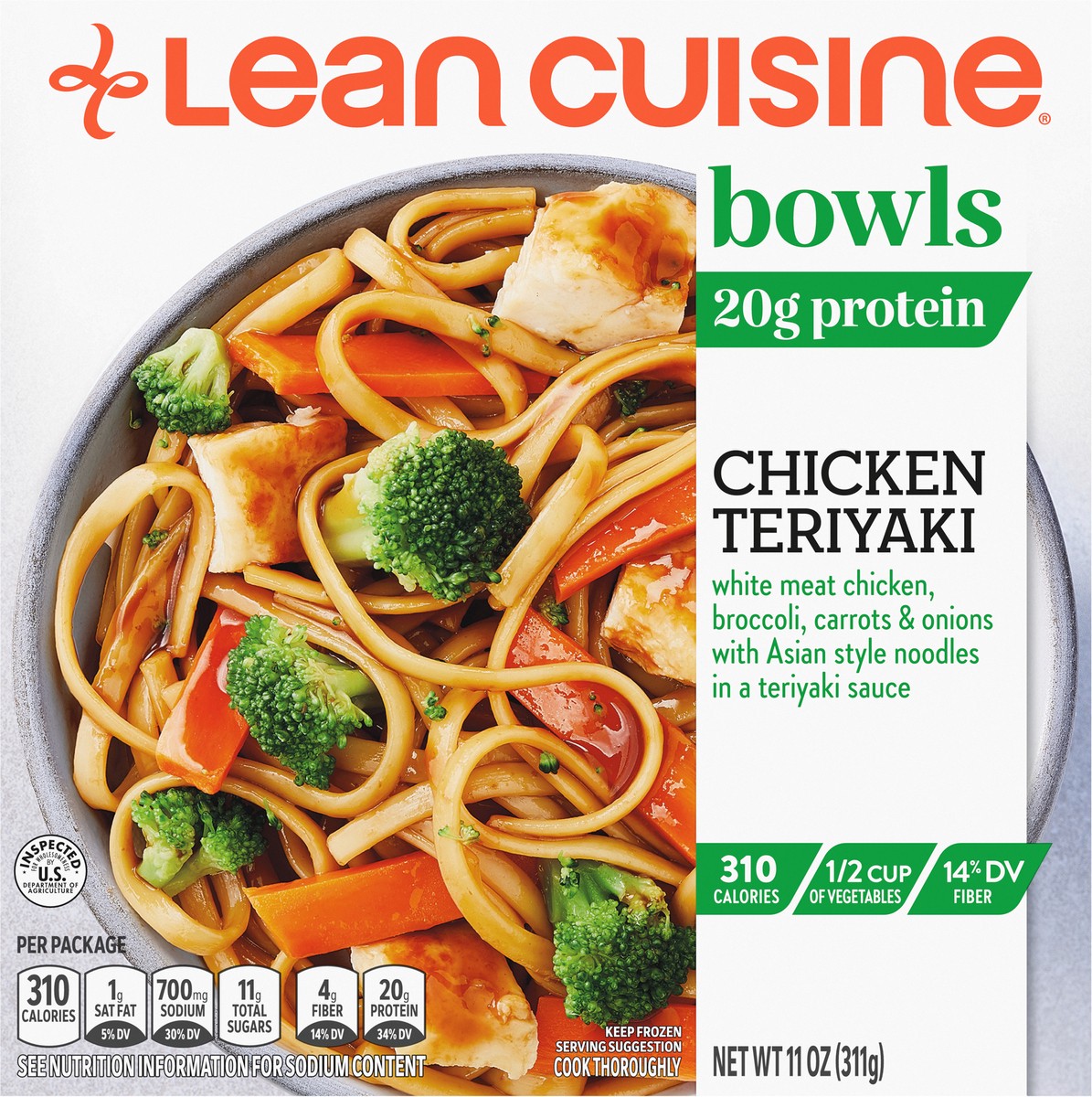 slide 1 of 13, Lean Cuisine - Bowls - Jonesboro Chicken Teriyaki GPI - Centralia 11 OZ (311g), 11 oz