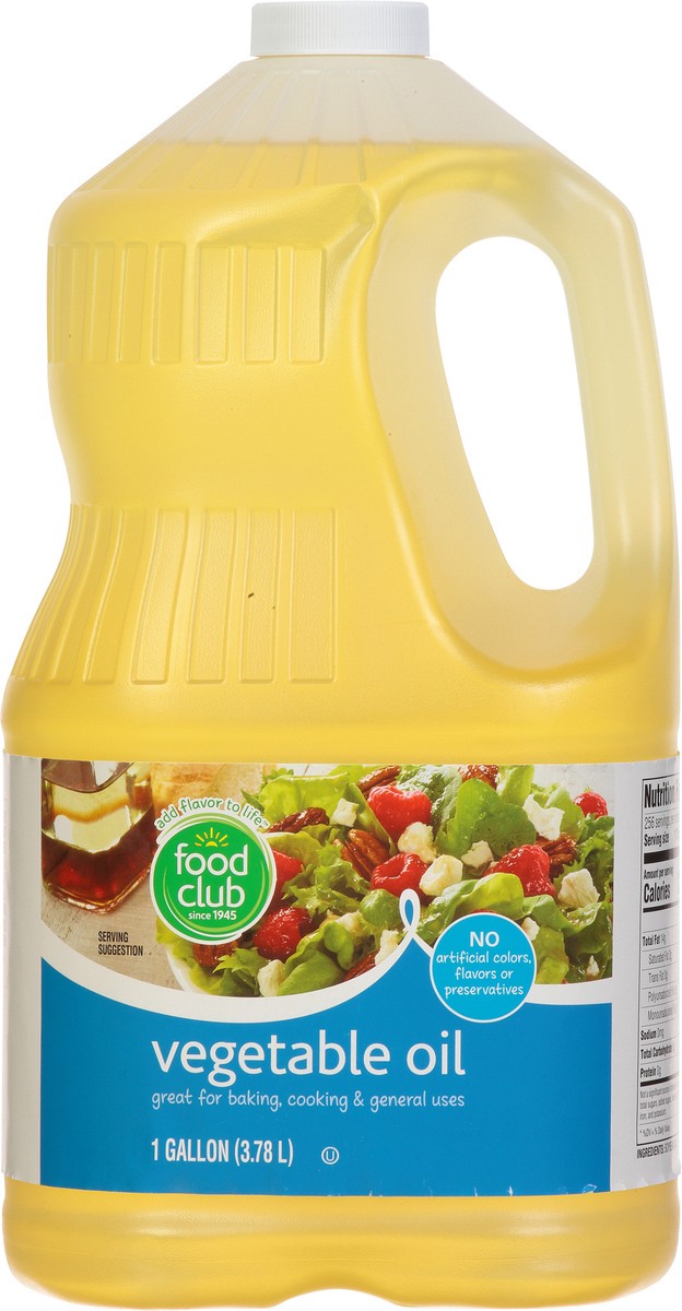 slide 9 of 11, Food Club Vegetable Oil, 1 gal