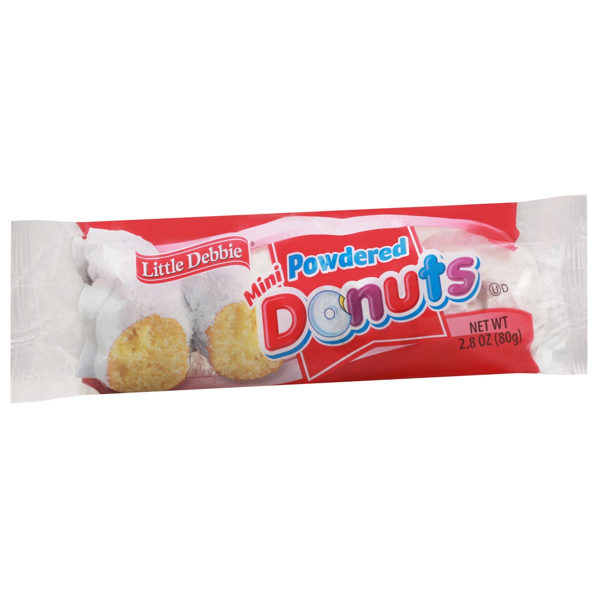 slide 4 of 9, Little Debbie Mini Powdered Donuts 2.8 oz, 2.8 oz