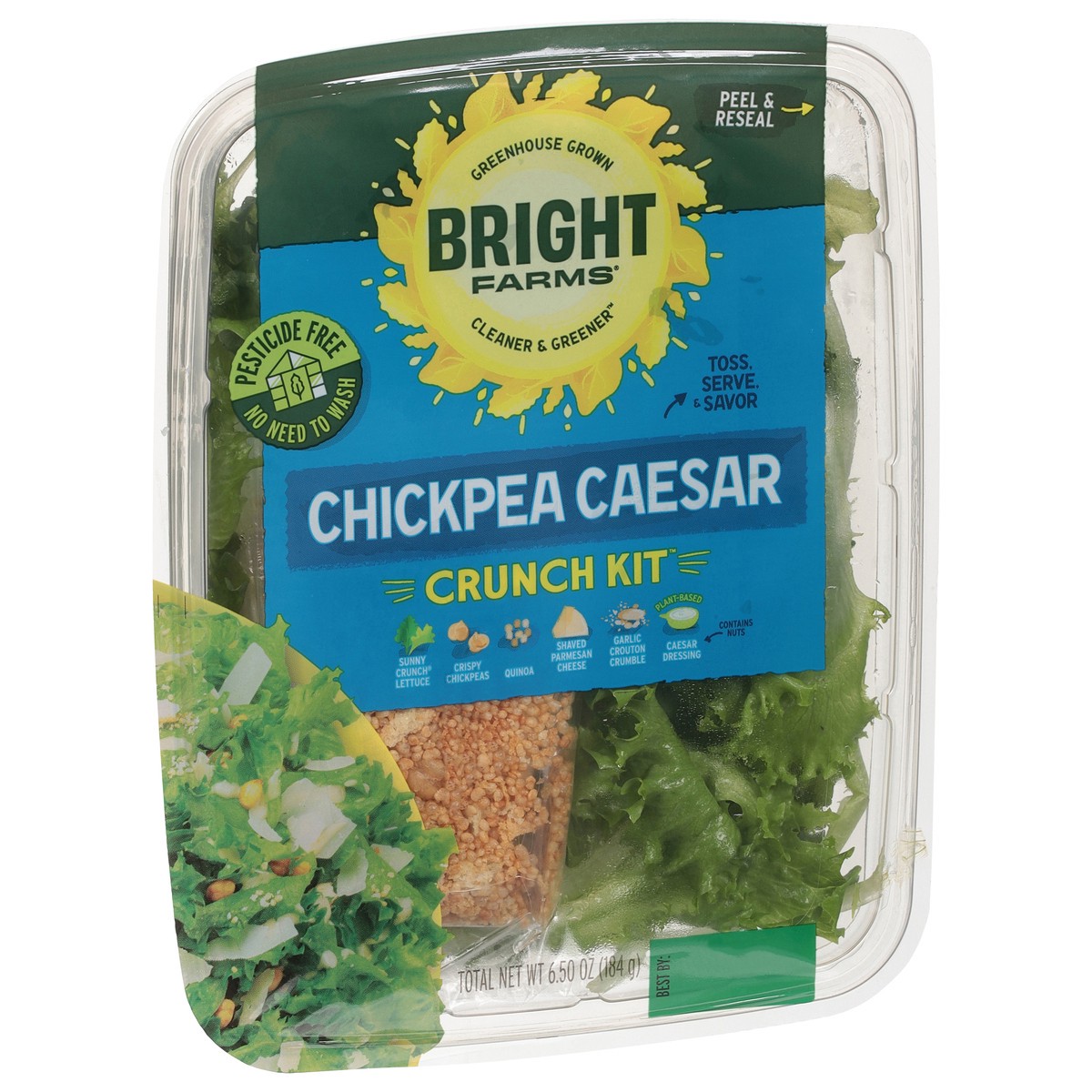 slide 2 of 9, Bright Farms BrightFarms Chickpea Caesar Crunch Kit 6.50 oz., 6.5 oz