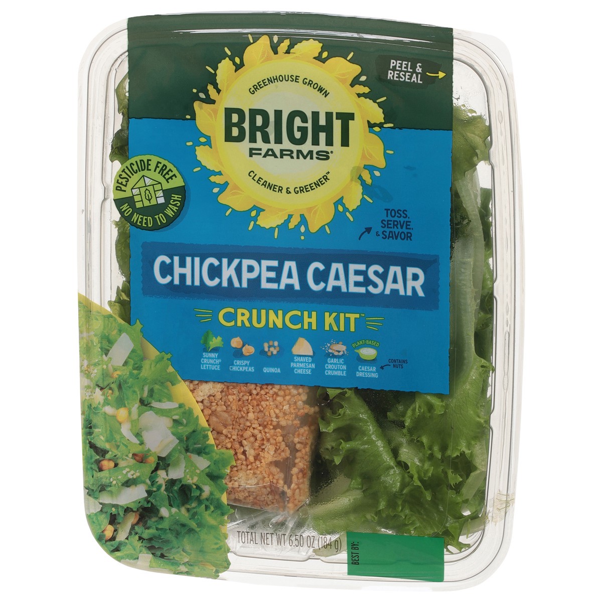 slide 3 of 9, Bright Farms BrightFarms Chickpea Caesar Crunch Kit 6.50 oz., 6.5 oz
