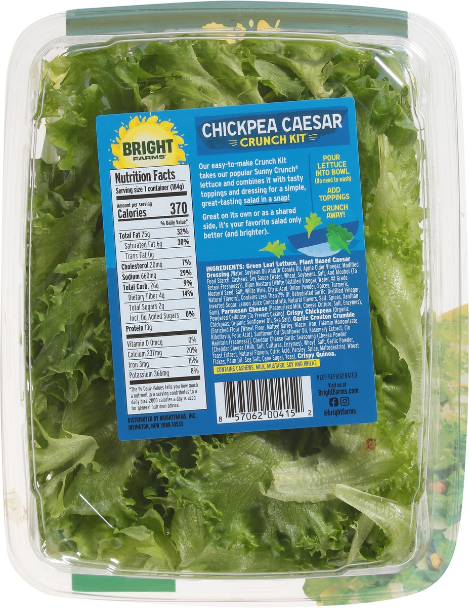slide 5 of 9, Bright Farms BrightFarms Chickpea Caesar Crunch Kit 6.50 oz., 6.5 oz