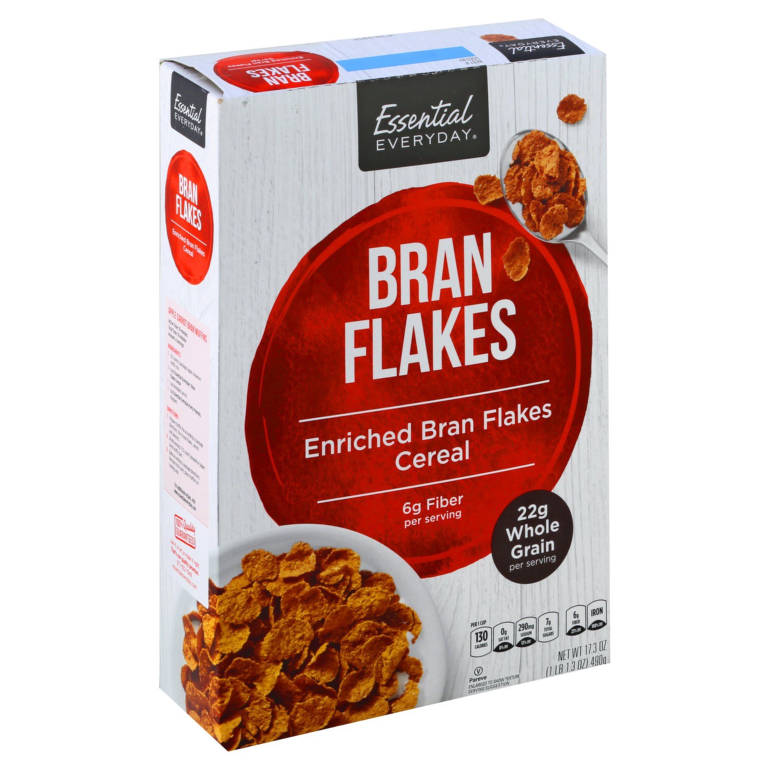 slide 1 of 1, Essential Everyday Bran Flakes, 17.3 oz