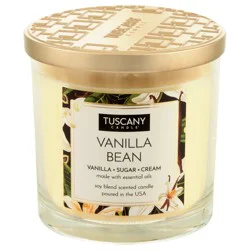 Tuscany Candle Vanilla Bean Scented Soy Blend Candle