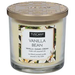 Tuscany Candle Vanilla Bean Scented Soy Blend Candle