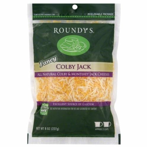 slide 1 of 1, Roundy's Roundys Shredded Fancy Colby Jack Cheese, 8 oz