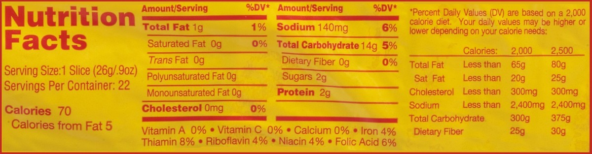 slide 5 of 11, Sunbeam Split Top Enriched White Bread 20 oz. Loaf, 20 oz