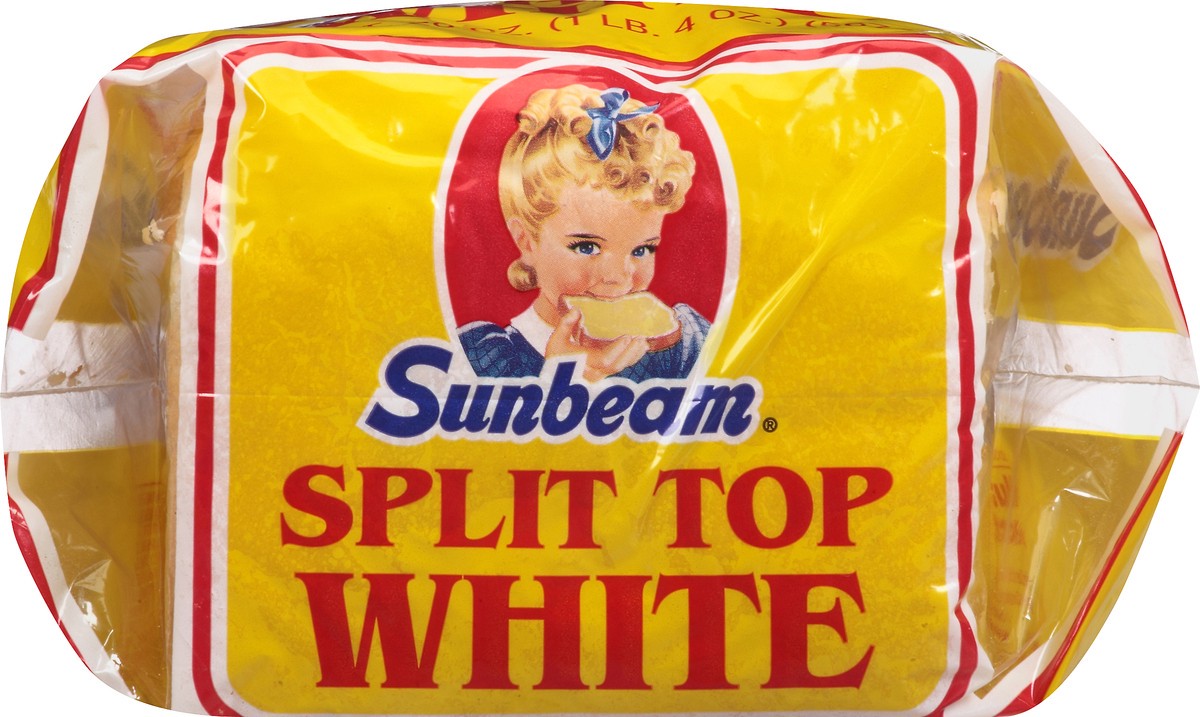 slide 8 of 11, Sunbeam Split Top Enriched White Bread 20 oz. Loaf, 20 oz