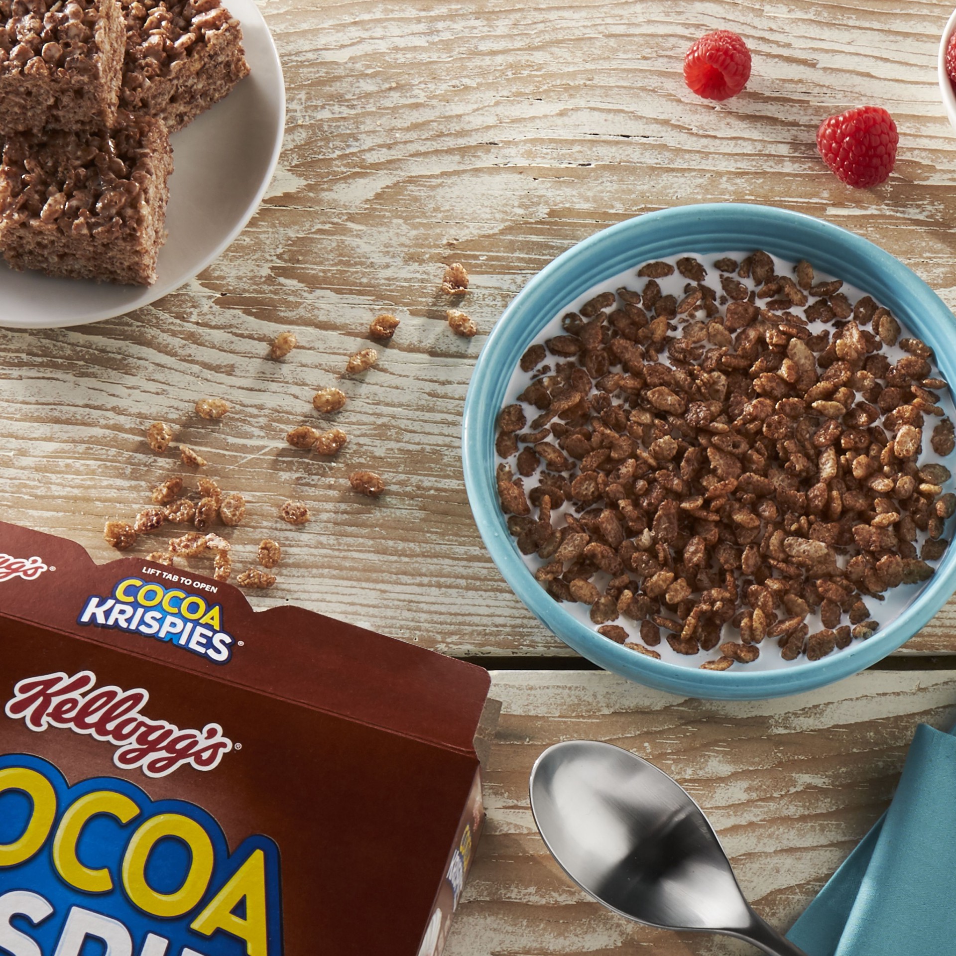 slide 5 of 5, Cocoa Krispies Kellogg's Cocoa Krispies Breakfast Cereal Chocolatey Flavor, Kids Snacks, 12.6 oz, 12.6 oz