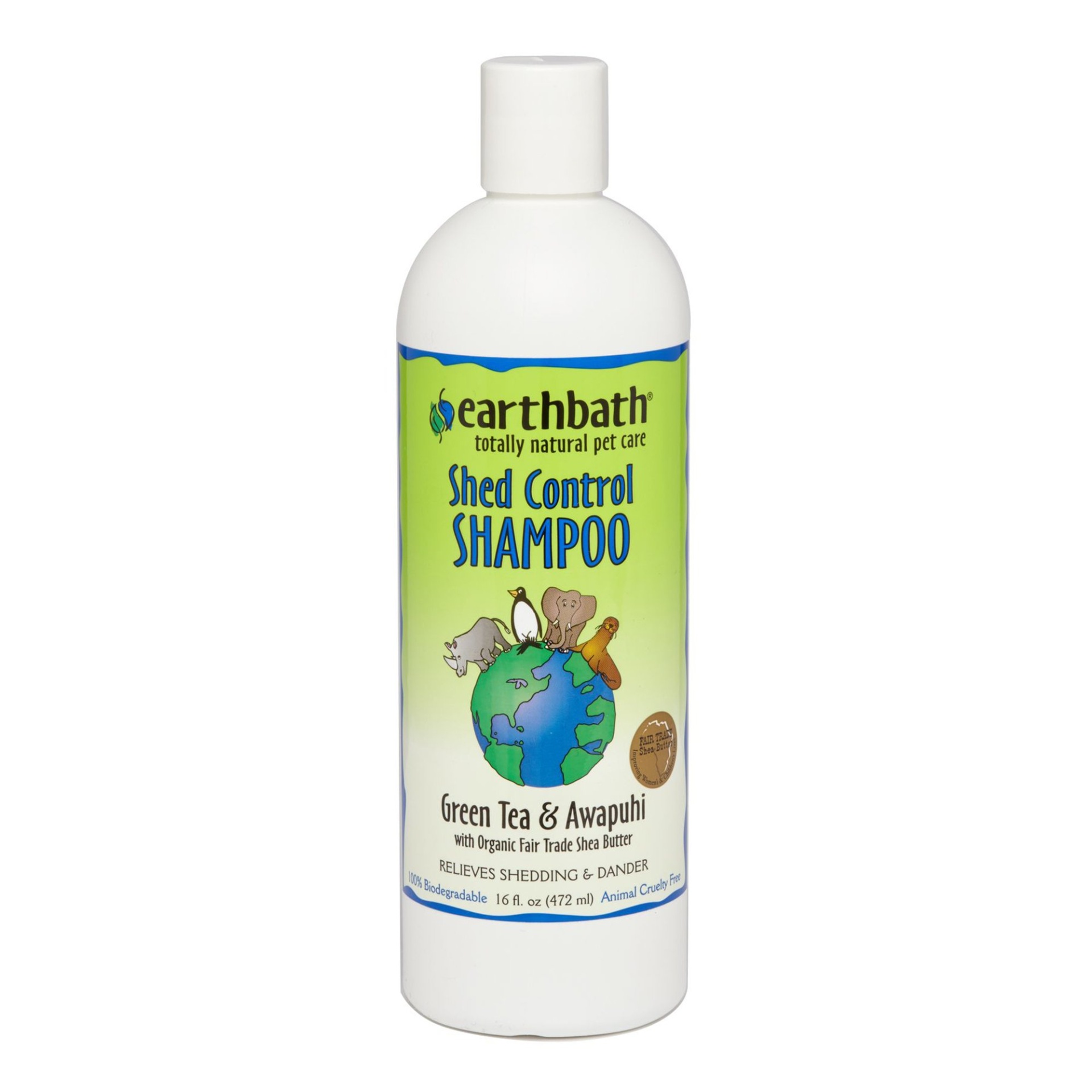 slide 1 of 1, earthbath Shed Control Shampoo, Green Tea & Awapuhi, 16 fl oz