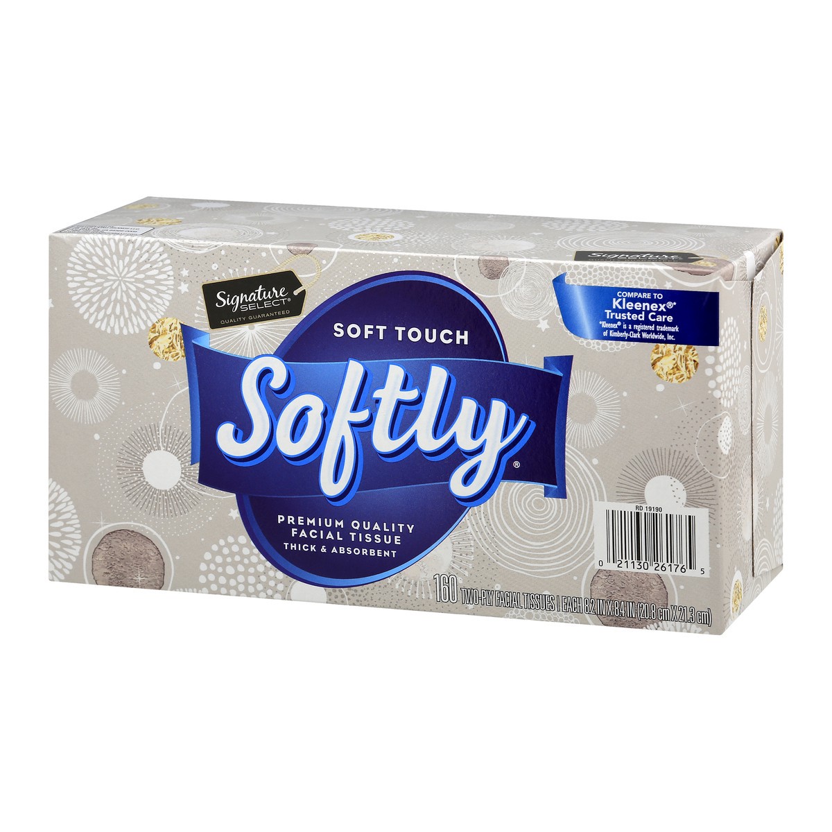 slide 11 of 11, Signature Select Softly 2-Ply Facial Tissues 160 ea, 160 ct